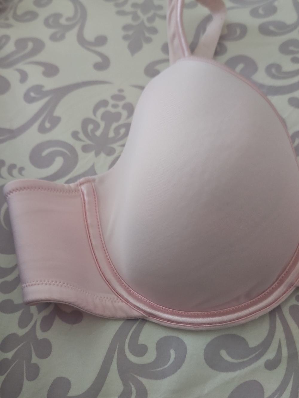 Vanity FAIR pink Underwire Bra W Adjustable Straps 2 Hook Hooks Pretty Color 38B - Picture 3 of 8